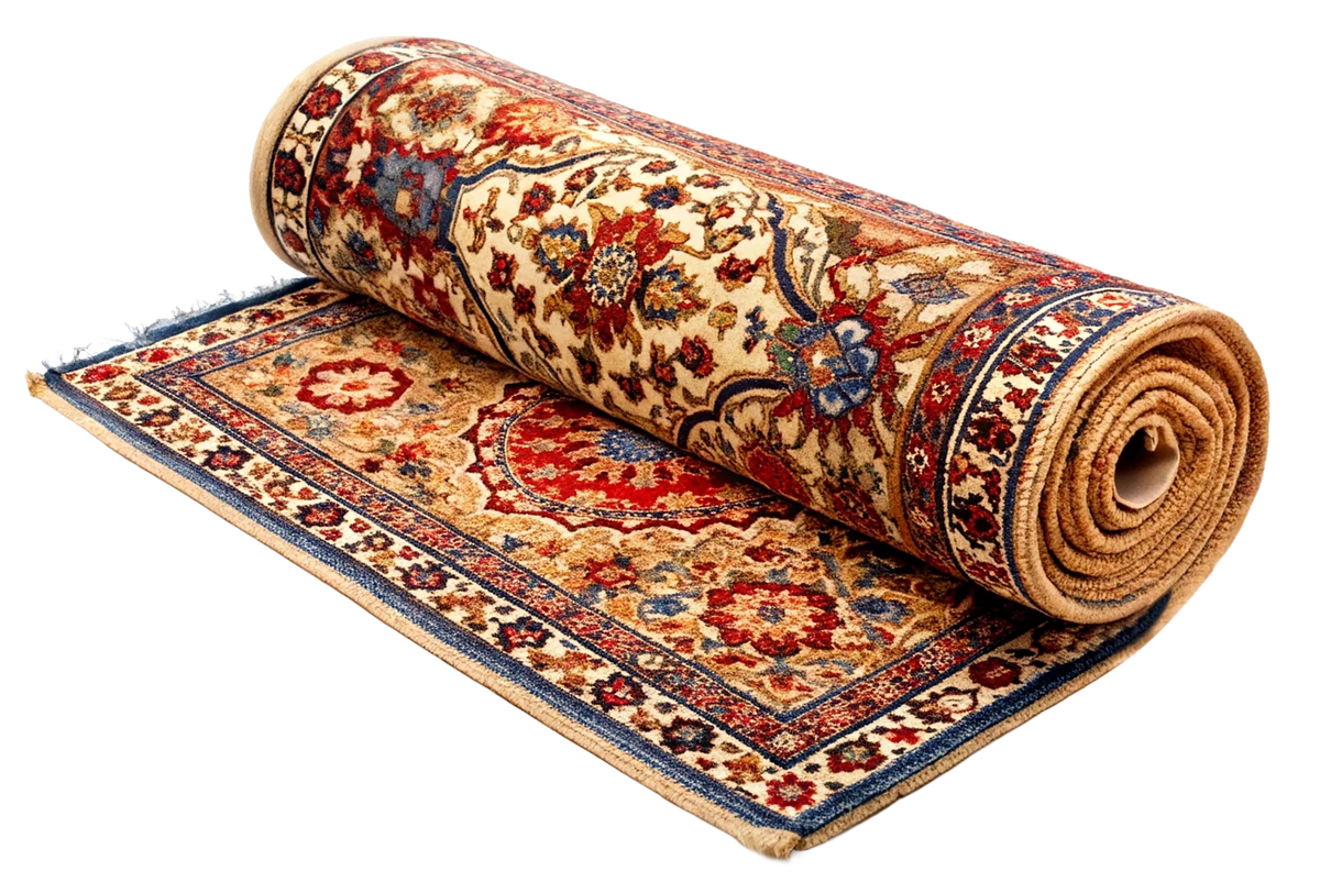 Rolled carpet
