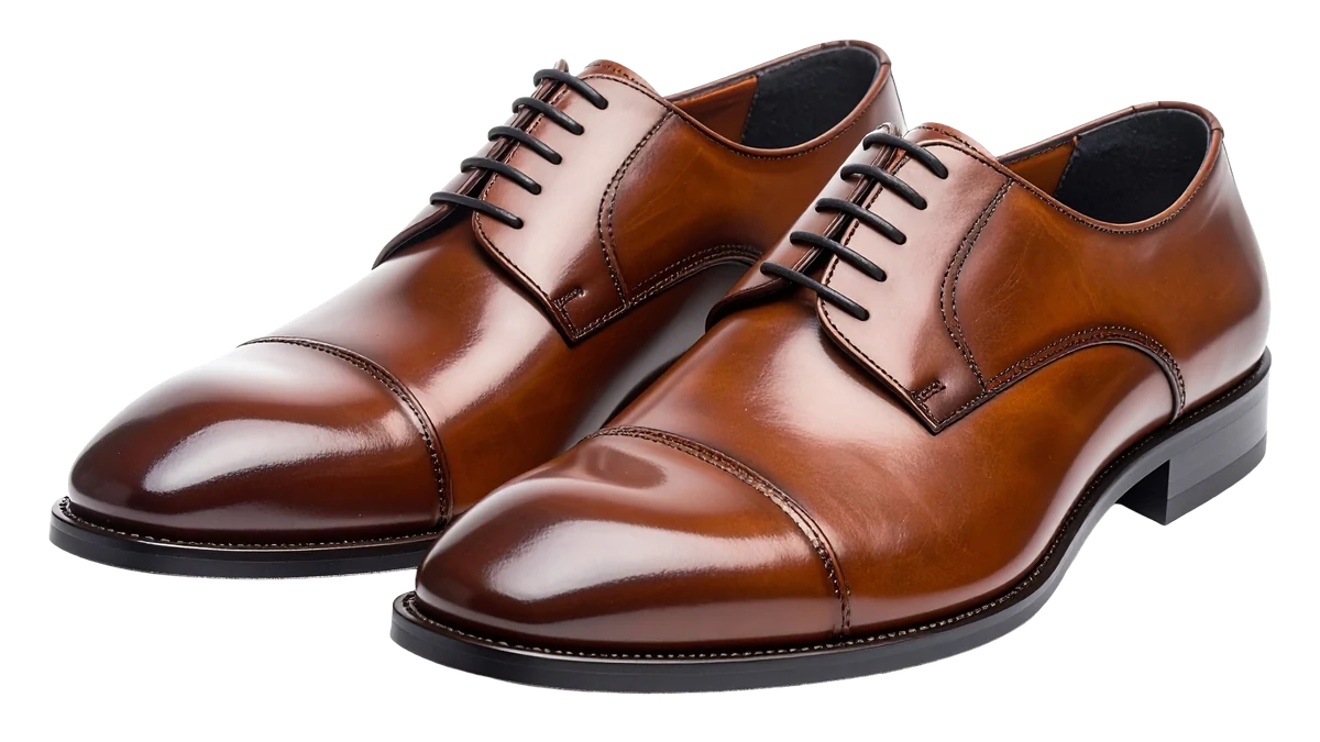 Leather shoes polished by Wash4You