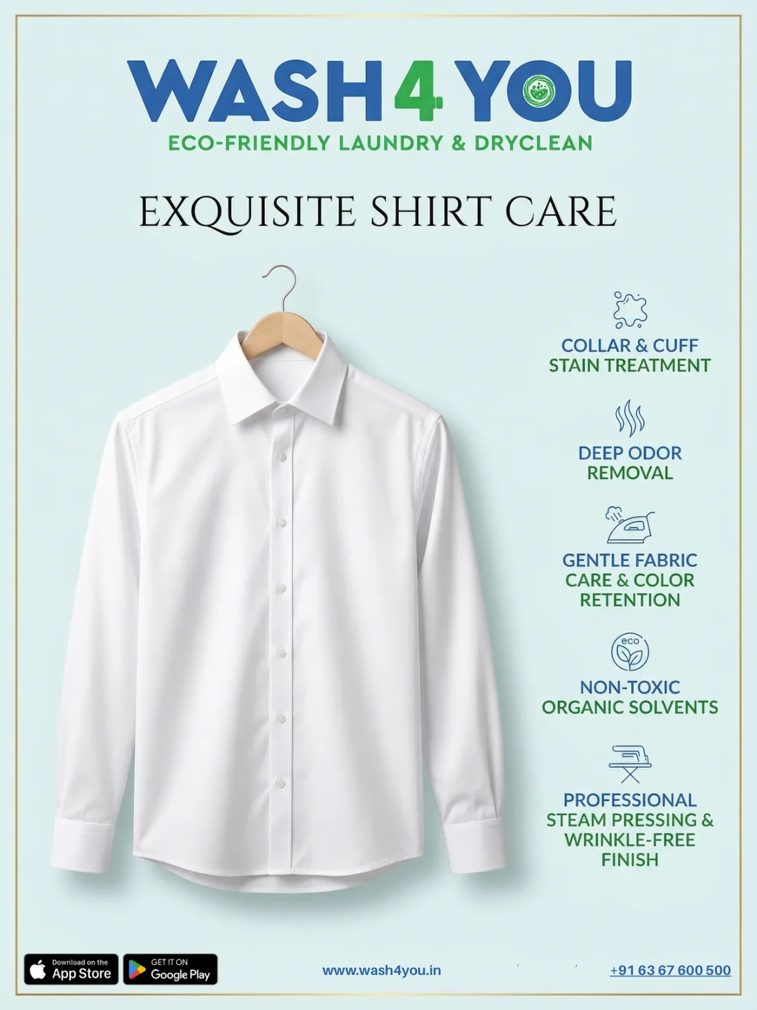 Exquisite shirt care by Wash4You