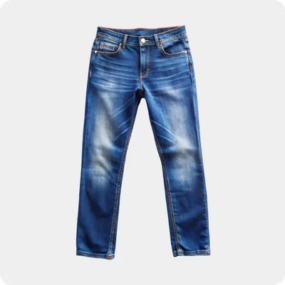 Jeans cleaned by Wash4You premium dry cleaning service in Gurugram