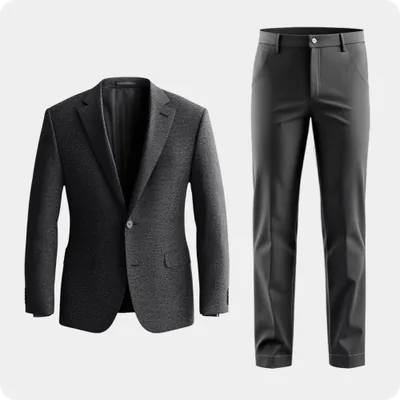 Men Suit 2 Pcs cleaned by Wash4You premium dry cleaning service in Gurugram