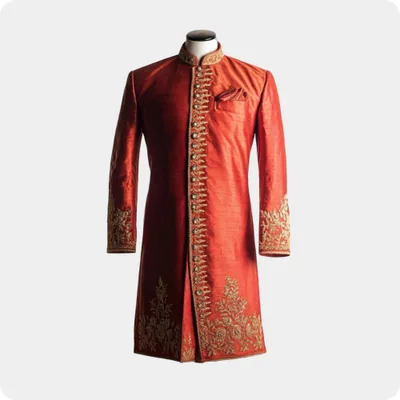Sherwani cleaned by Wash4You premium dry cleaning service in Gurugram