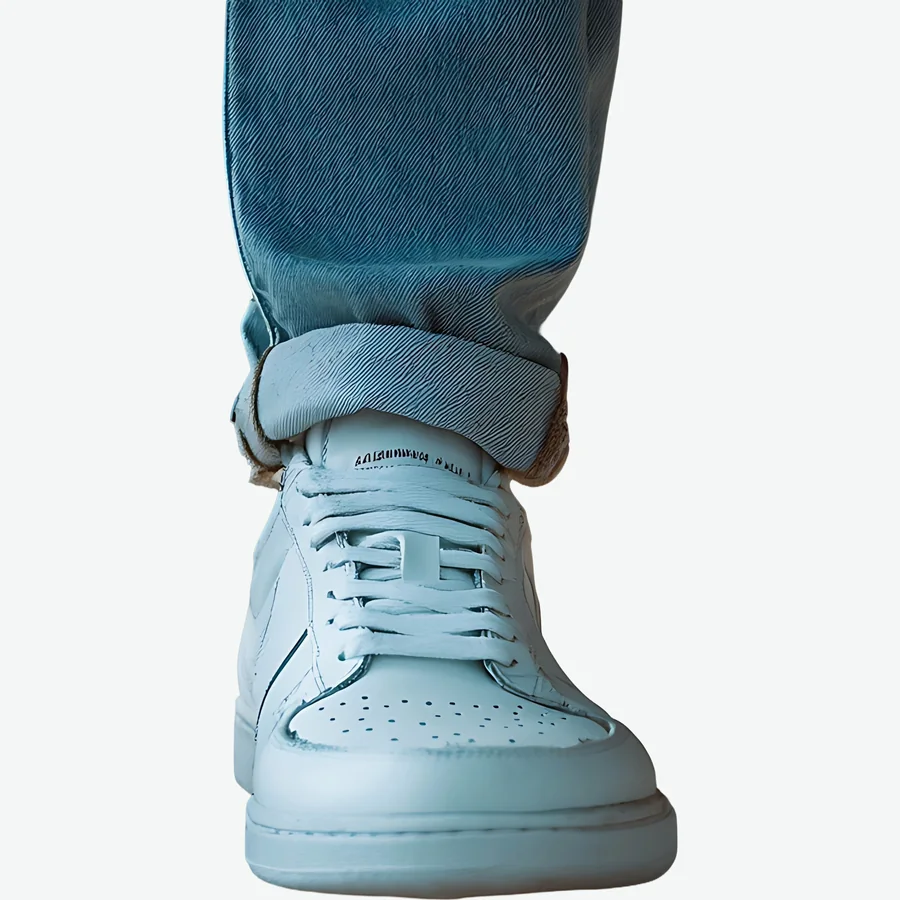 The same style of sneaker after Wash4You cleaning, clean and fresh