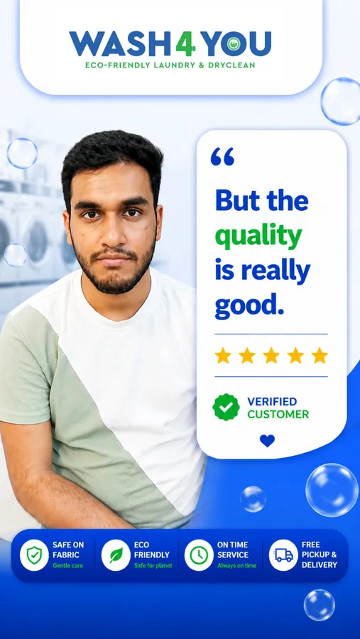 Verified Wash4You customer review