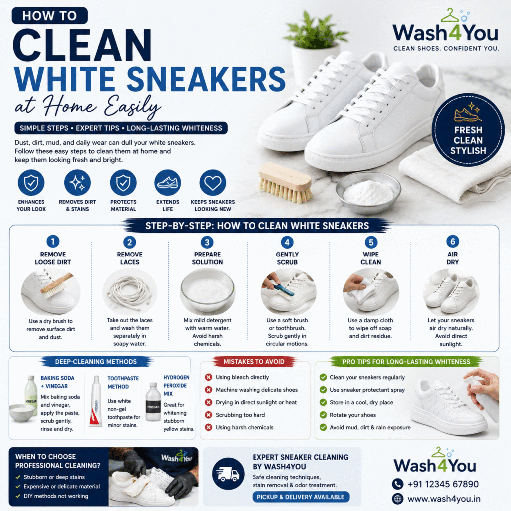 how to clean white sneakers