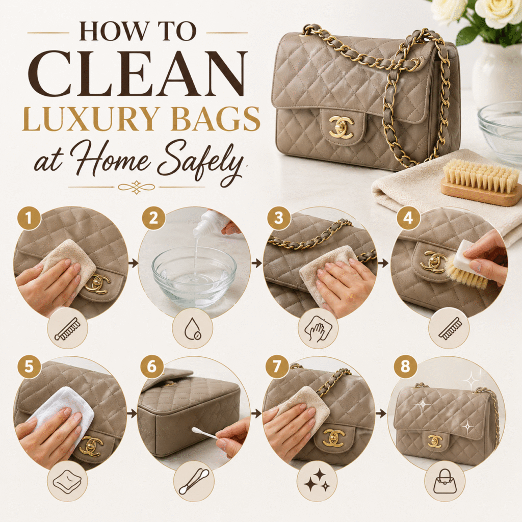 How to Clean Luxury Bags at Home Safely